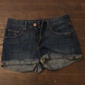 H&M Dark Wash Jean Shorts Size 2